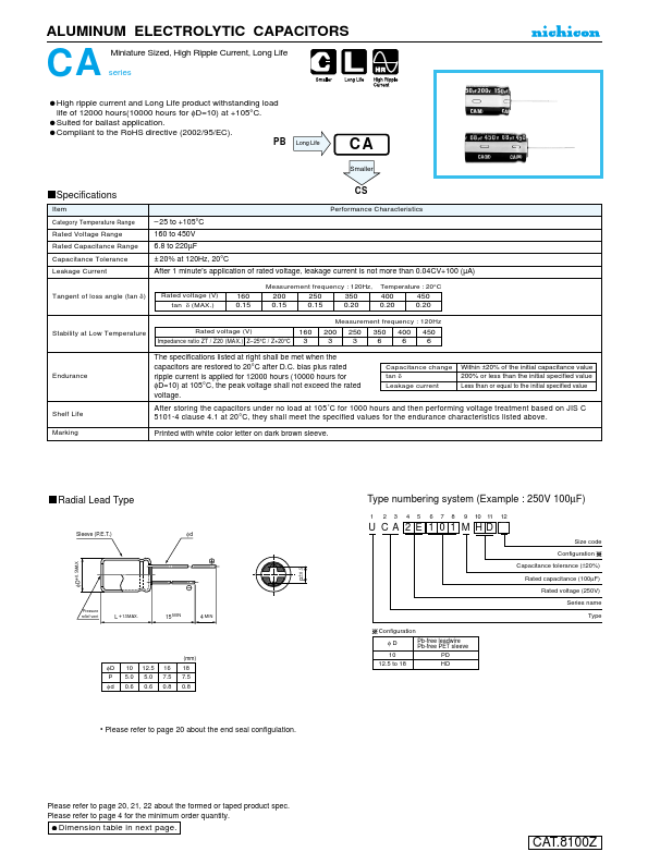 UCA2C221MHD Nichicon