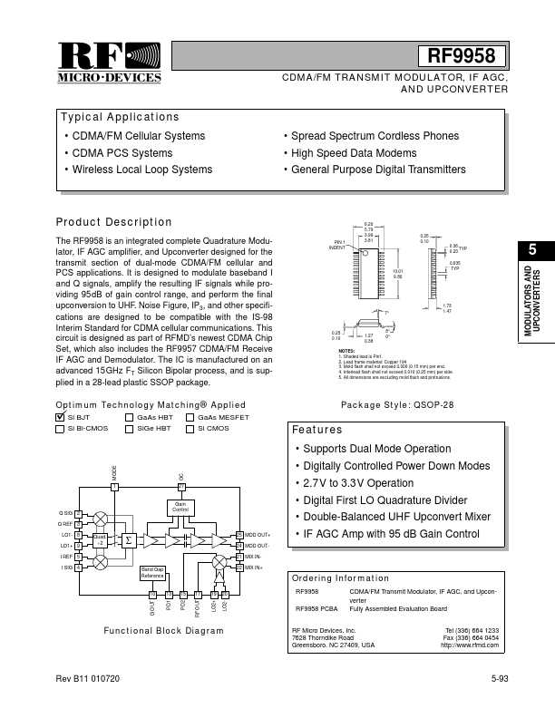 RF9958PCBA