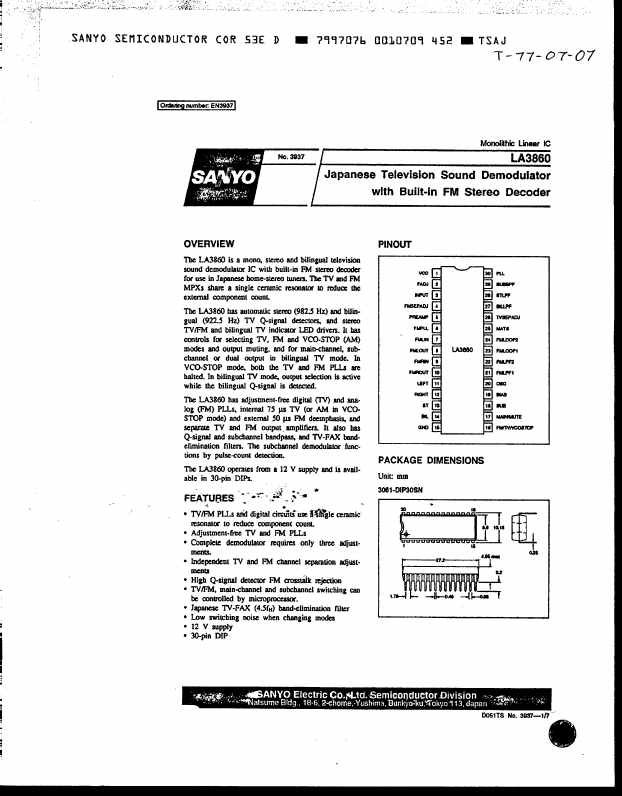 <?=LM3860?> डेटा पत्रक पीडीएफ