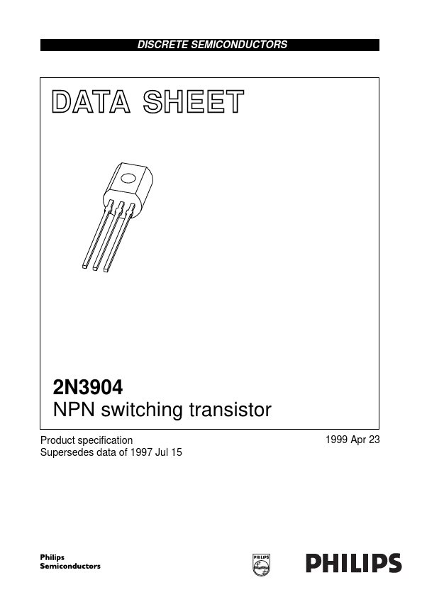 <?=2N3904?> डेटा पत्रक पीडीएफ