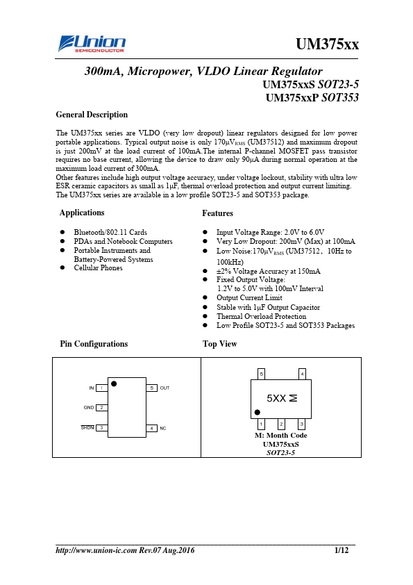 UM37535P Union Semiconductor