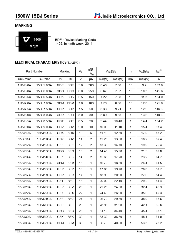 15BJ7.0A