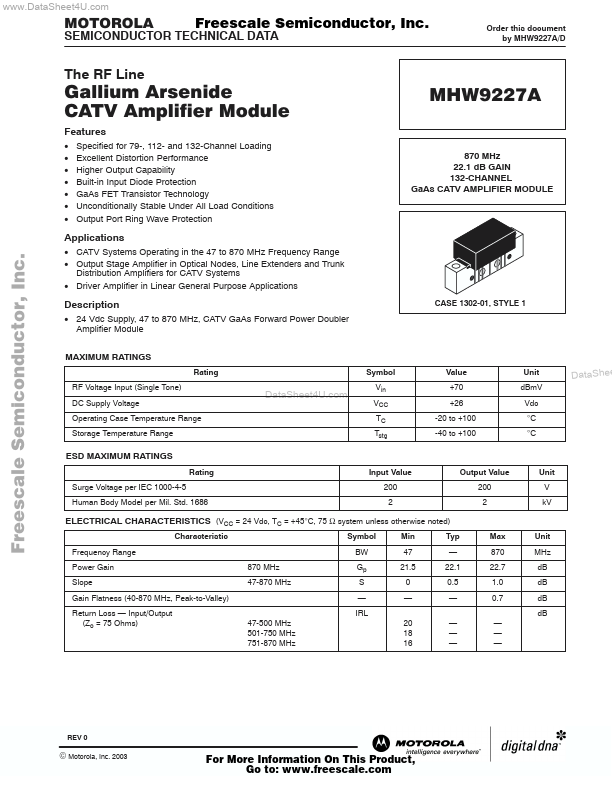 MHW9227A Motorola