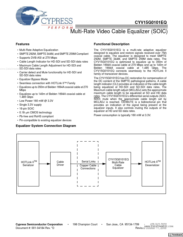 CYV15G0101EQ