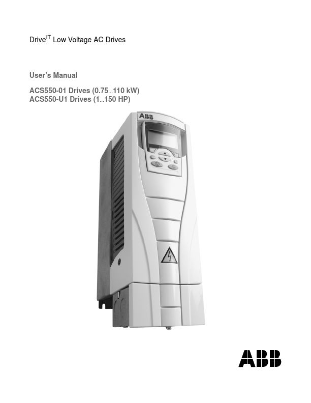 ACS550-U1 Datasheet, User Manual.