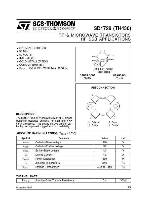 SD1728 ST Microelectronics