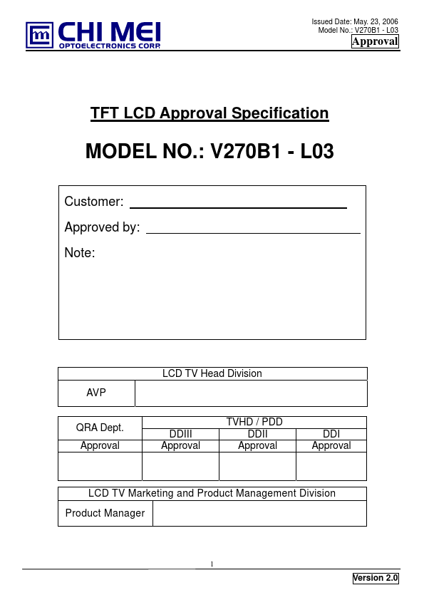 <?=V270B1-L03?> डेटा पत्रक पीडीएफ