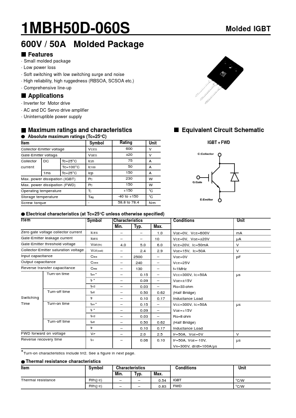 <?=1MBH50D-060S?> डेटा पत्रक पीडीएफ