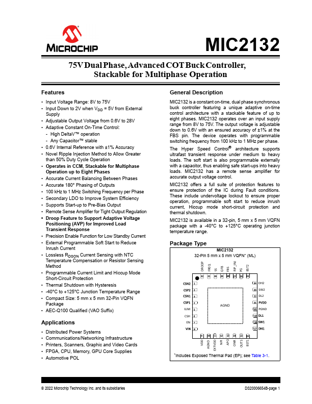 MIC2132 Microchip
