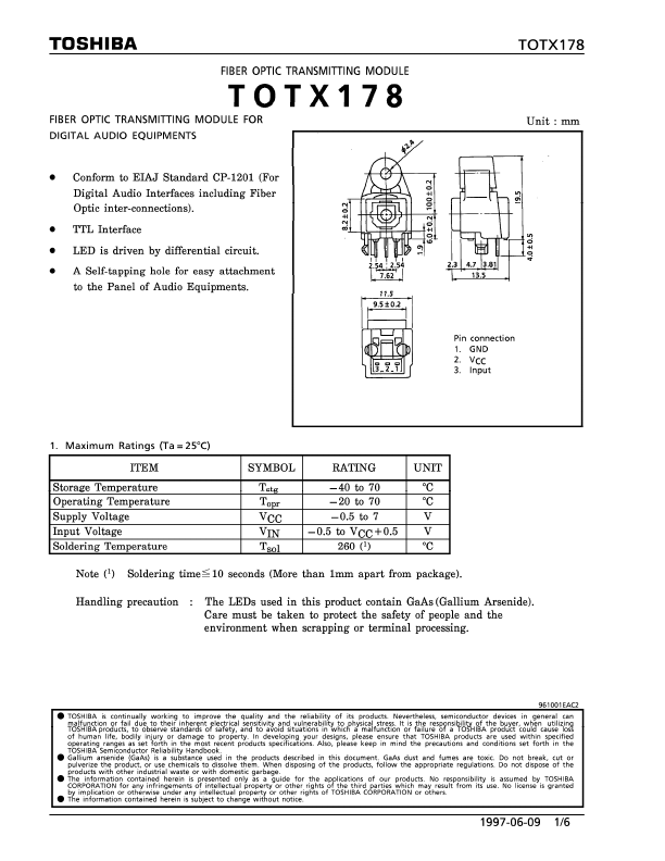 <?=TOTX178?> डेटा पत्रक पीडीएफ