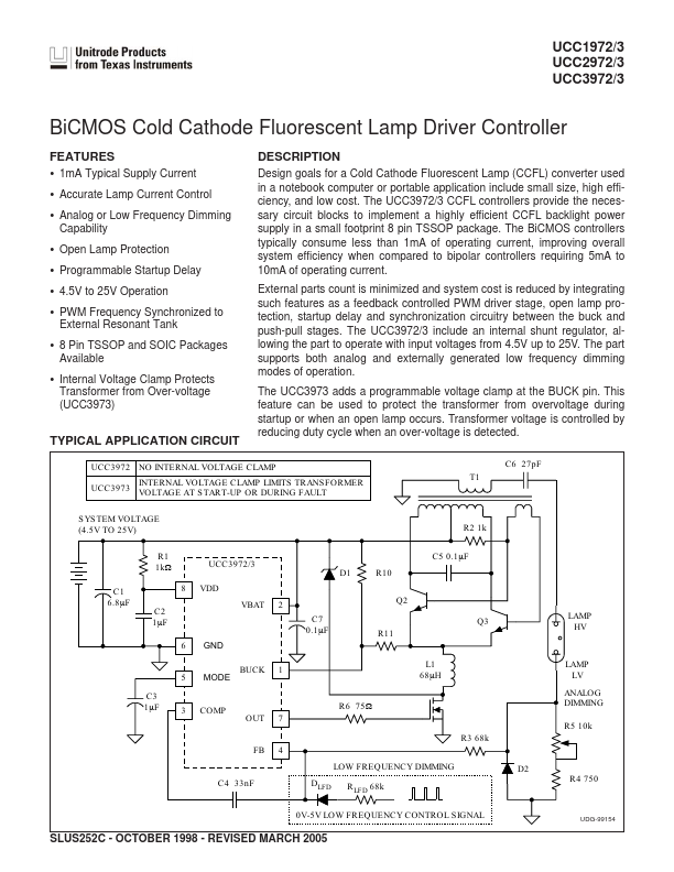 UCC3973 Unitrode