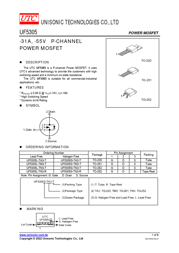 UF5305 Unisonic Technologies