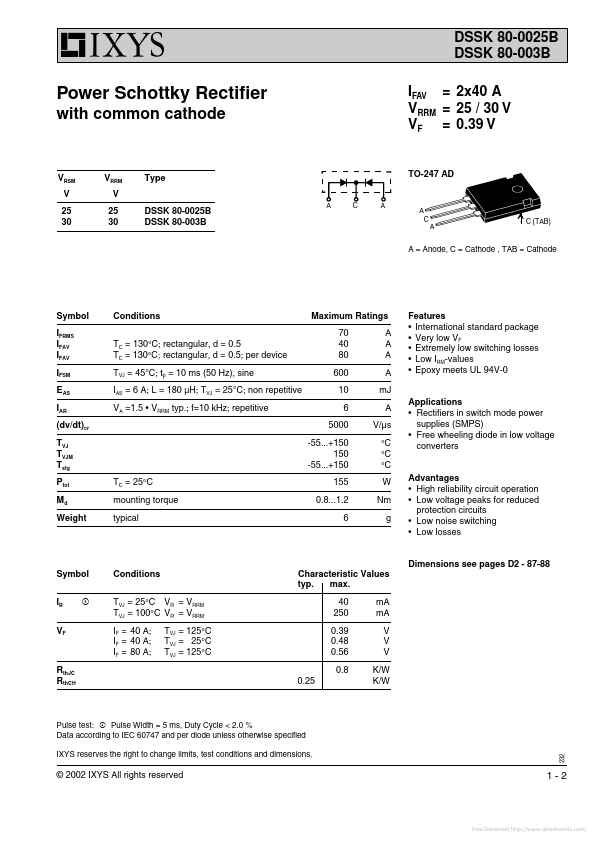 <?=DSSK80-0025B?> डेटा पत्रक पीडीएफ