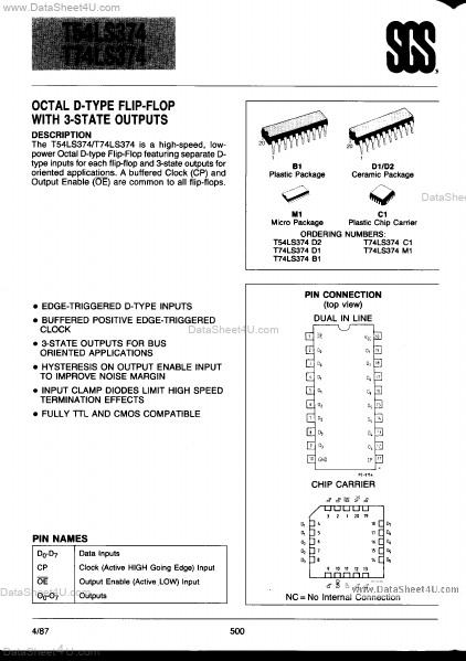 <?=T74LS374?> डेटा पत्रक पीडीएफ