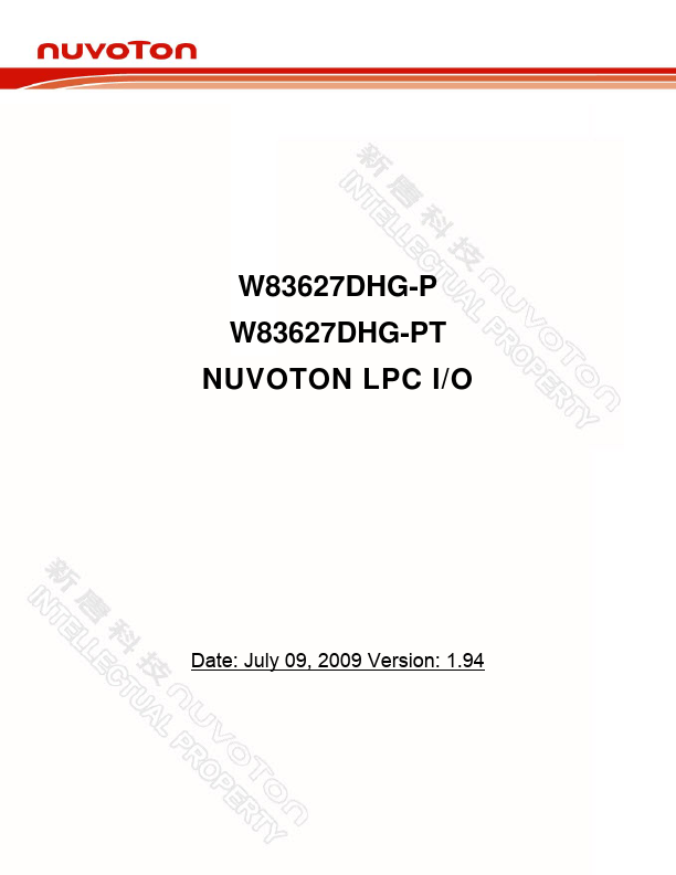 W83627DHG-PT nuvoton
