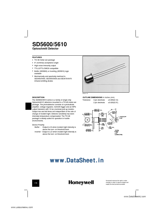 SD5600 Honeywell Sensing