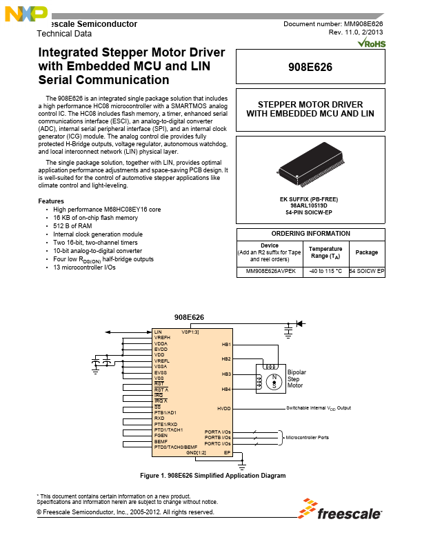 908E626 Freescale Semiconductor