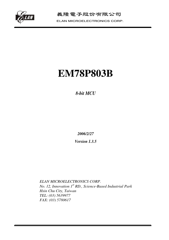 EM78P803B