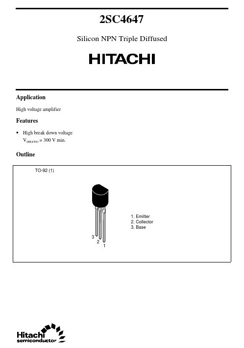 2SC4647 Hitachi Semiconductor