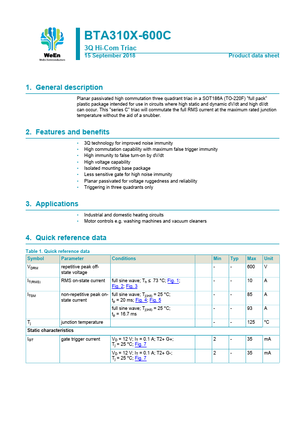 BTA310X-600C