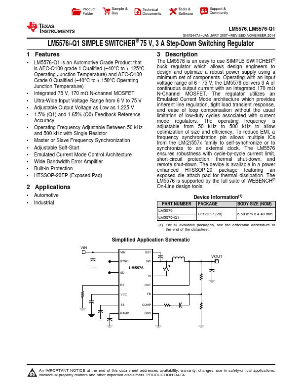 LM5576-Q1