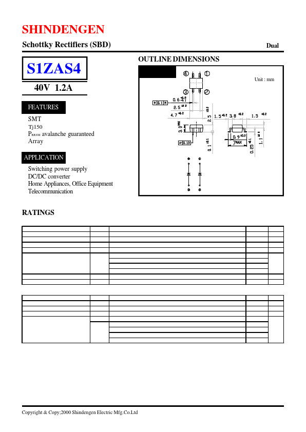 S1ZAS4 Shindengen Electric Mfg.Co.Ltd