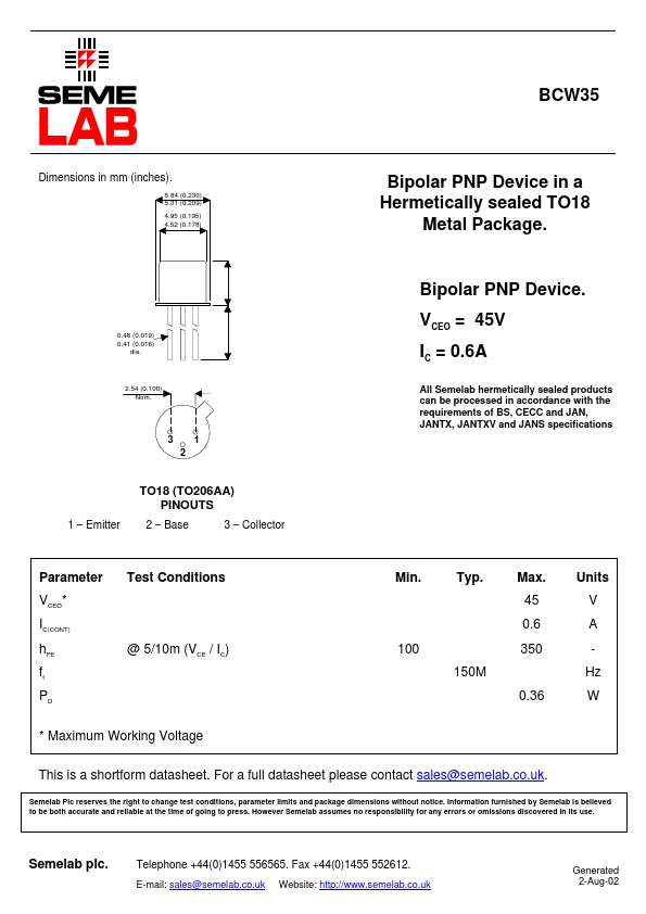 BCW35