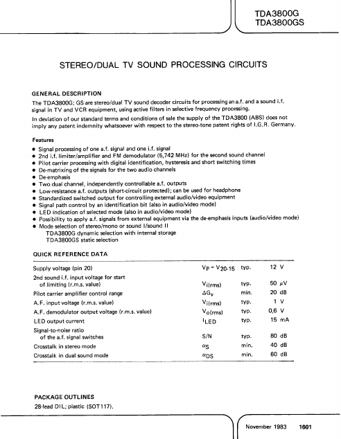 TDA3800G