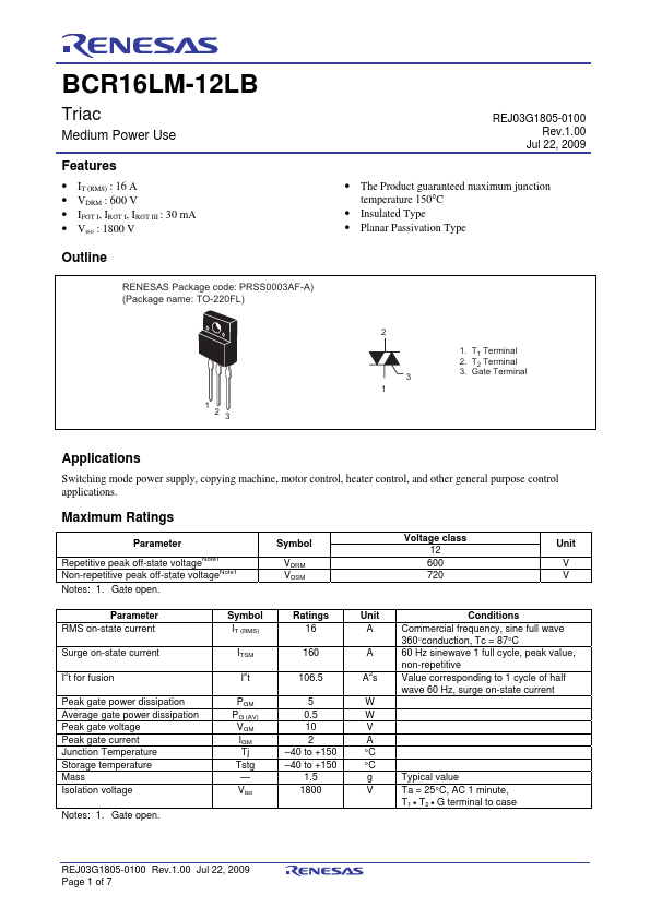 BCR16LM-12LB