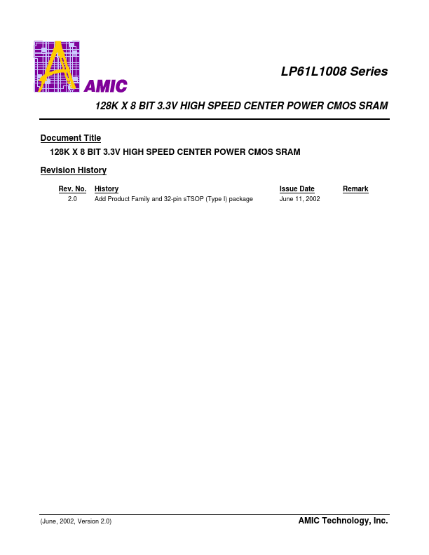 LP61L1008 AMIC Technology