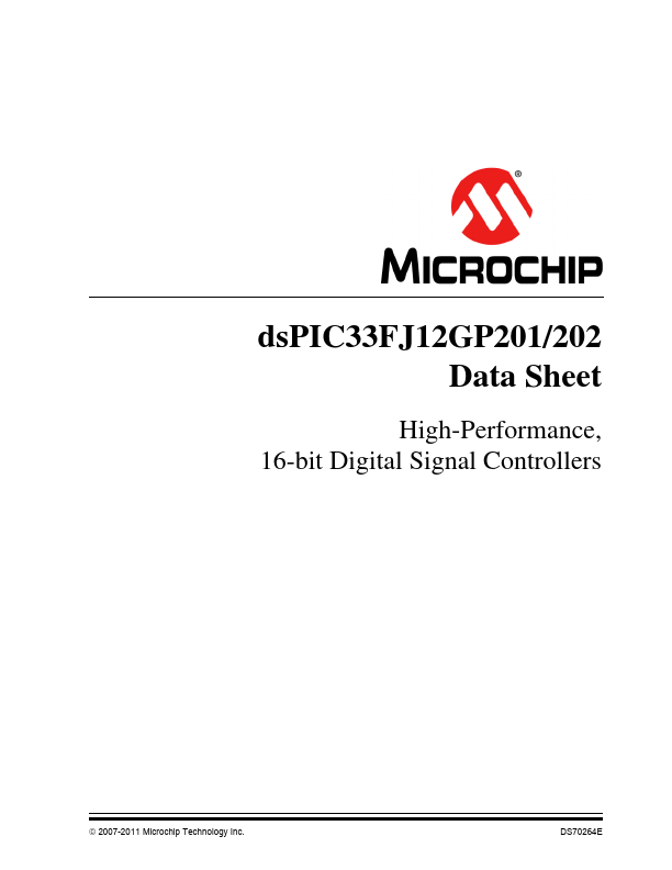 DSPIC33FJ12GP201 Microchip Technology