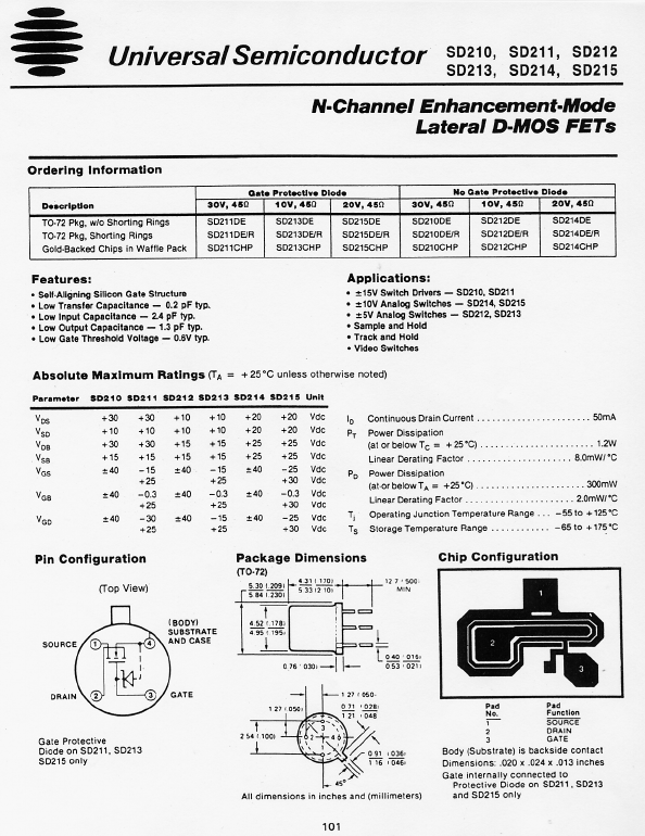 SD210 Universal Semiconductor