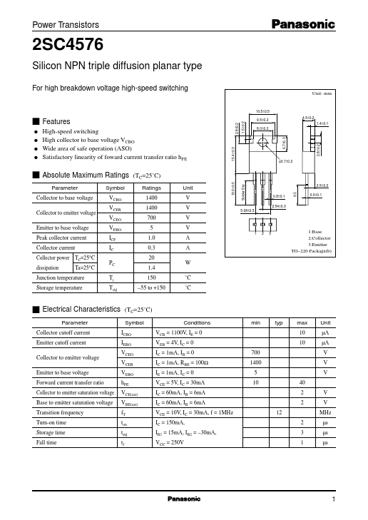 2SC4576 Panasonic