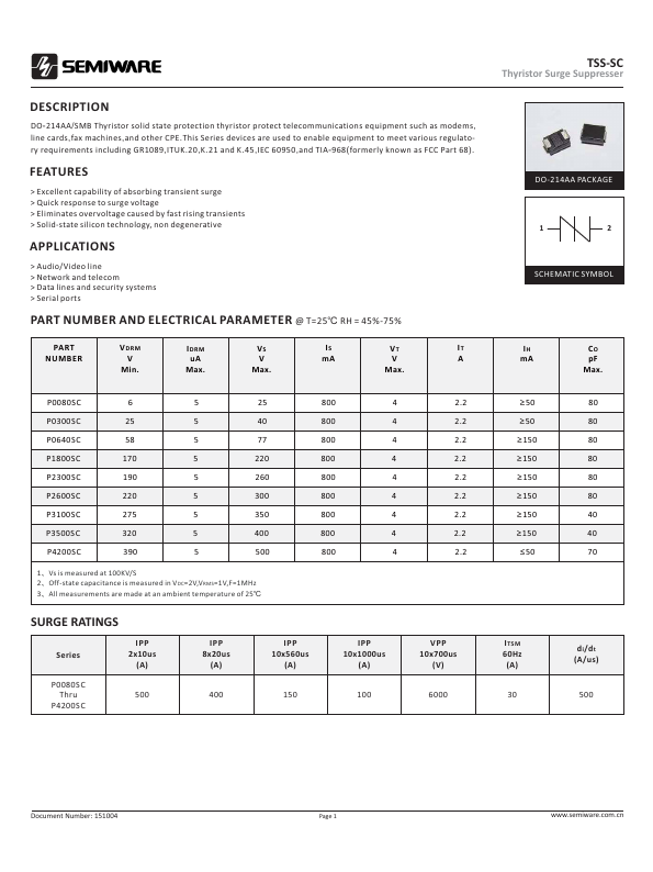 P0080SC SEMIWILL