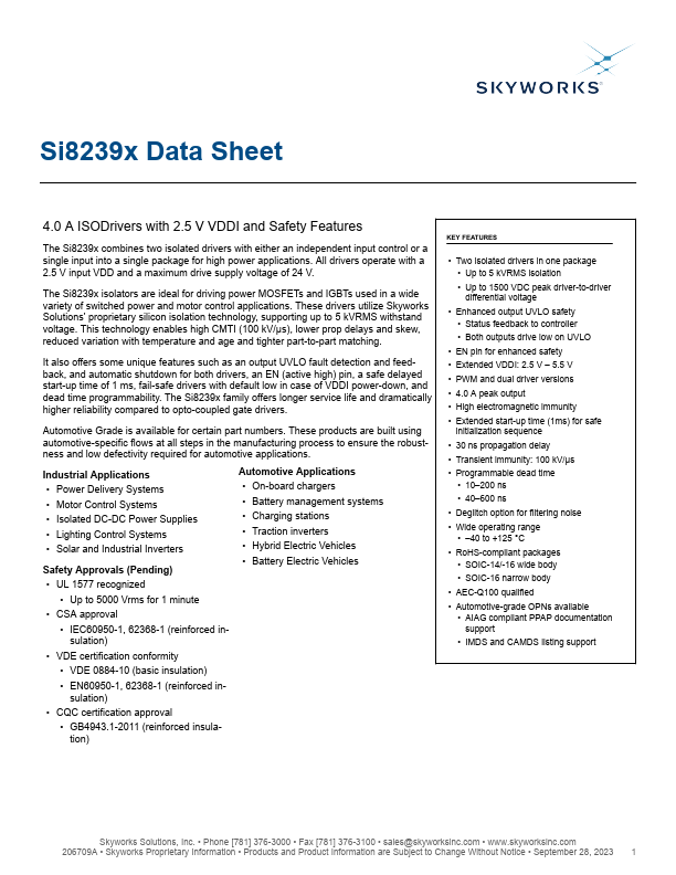 Si82398 Skyworks Solutions