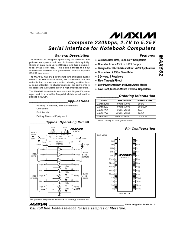 MAX562 Maxim
