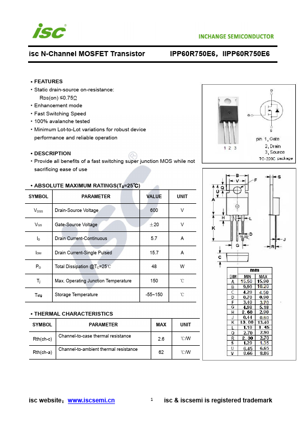 IPP60R750E6