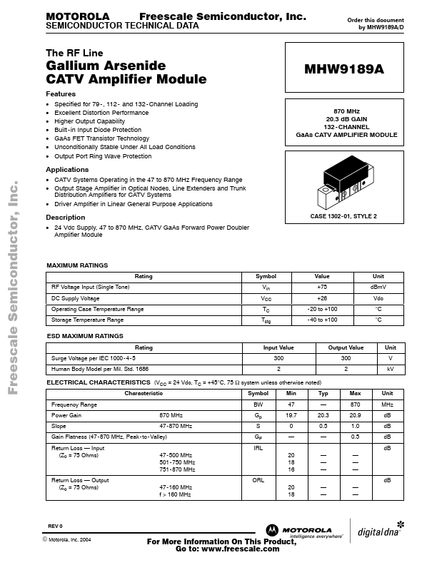 MHW9189A Motorola