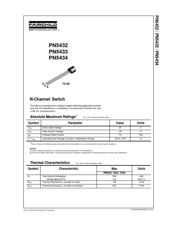 PN5433 Fairchild Semiconductor