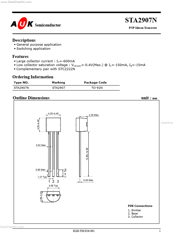 <?=STA2907N?> डेटा पत्रक पीडीएफ