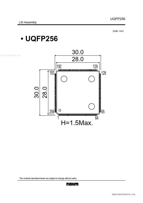 <?=UQFP256?> डेटा पत्रक पीडीएफ