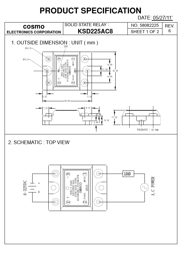 <?=KSD225AC8?> डेटा पत्रक पीडीएफ