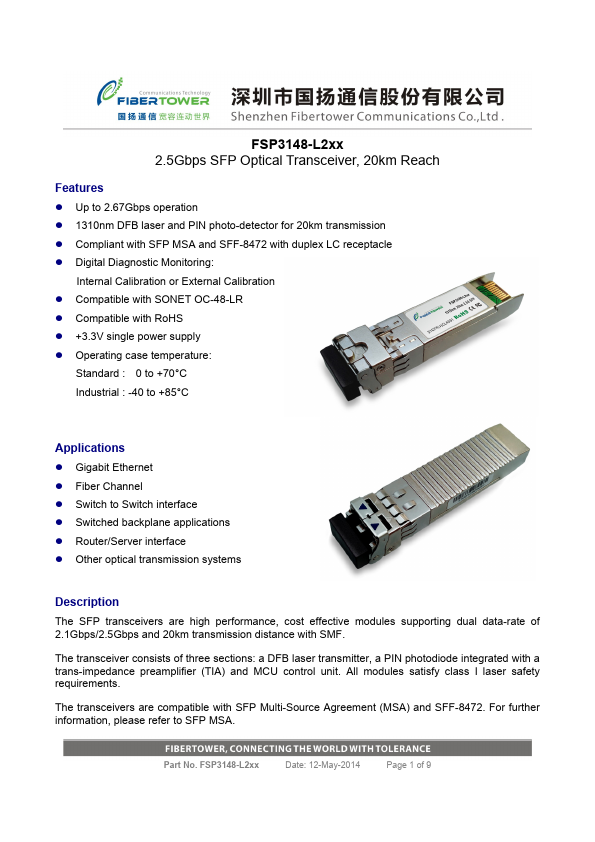 FSP3148-L2NT Fibertower