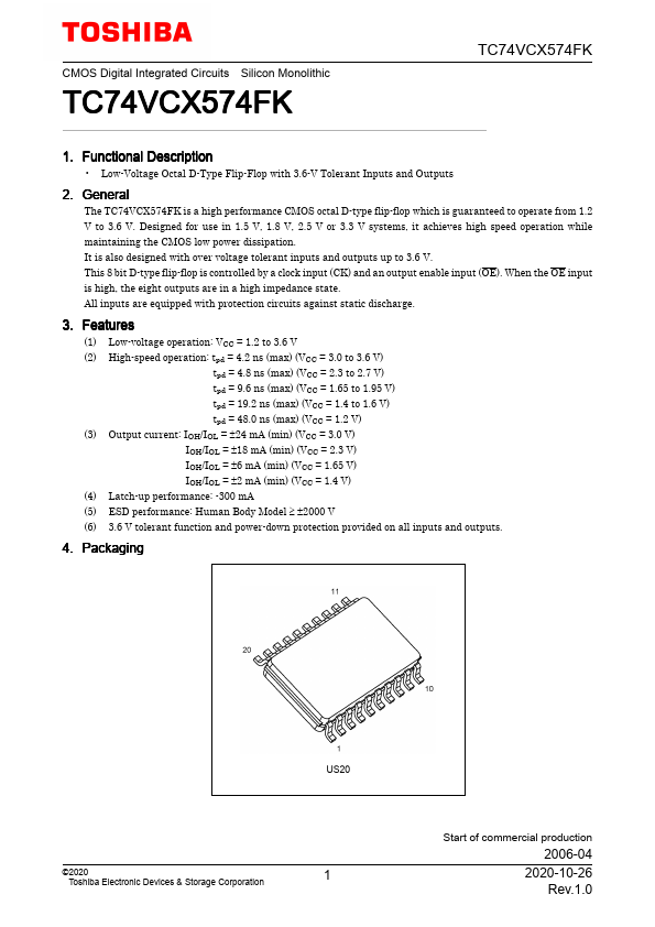 TC74VCX574FK