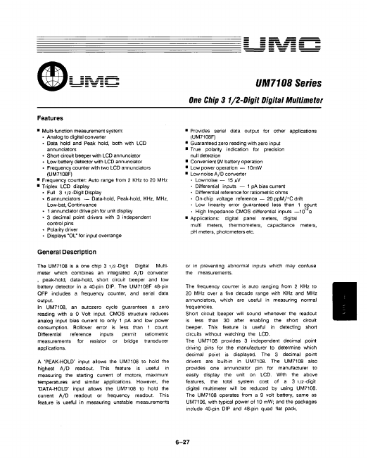 UM7108B UMC