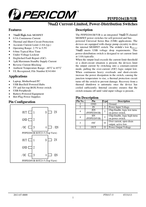 <?=PI5PD2041B?> डेटा पत्रक पीडीएफ