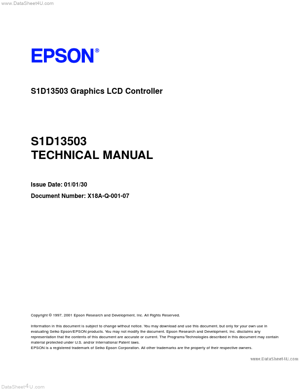 S1D13503 Epson