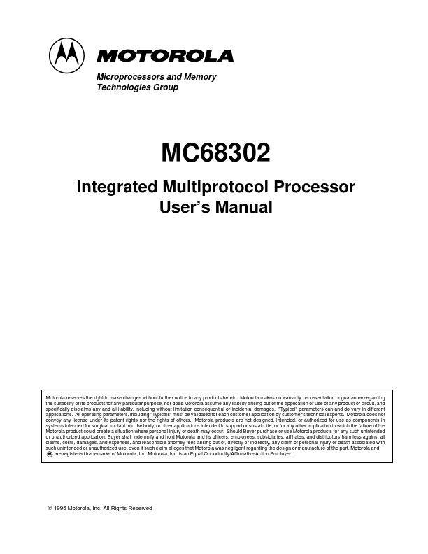 MC68302 Motorola