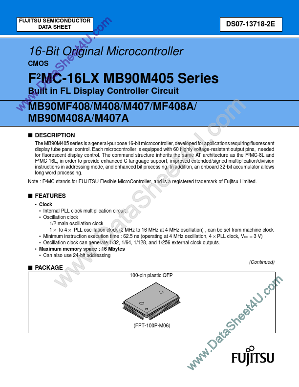 MB90M407 Fujitsu Media Devices