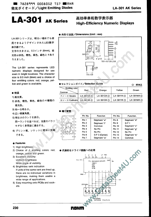 <?=LA301DK?> डेटा पत्रक पीडीएफ